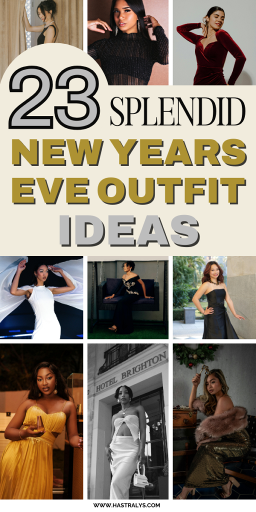 Pinterest pin for 23 Splendid New Years Eve Outfit Ideas For Cold Weather.