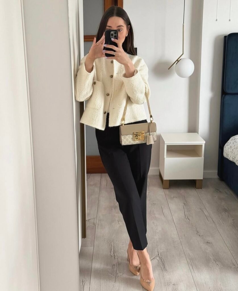 A business casual outfit.