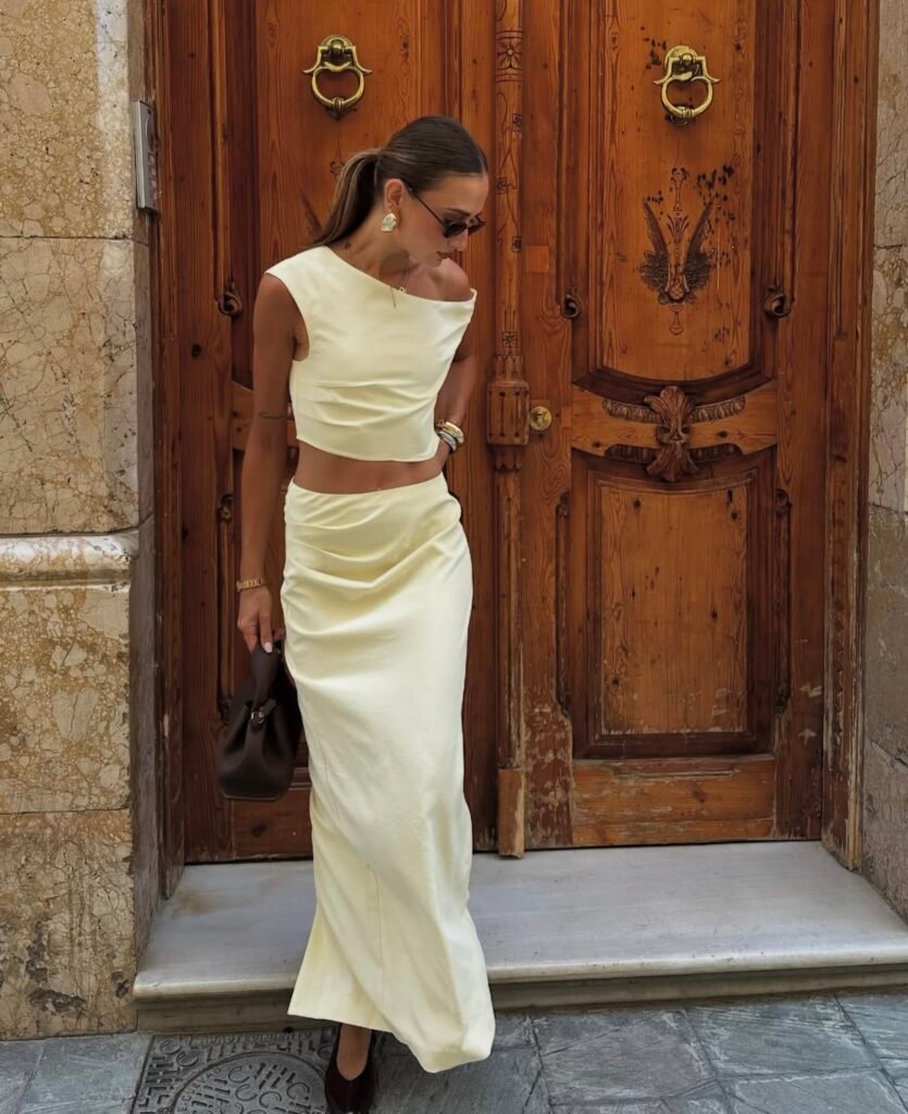 A summer vacation outfit.