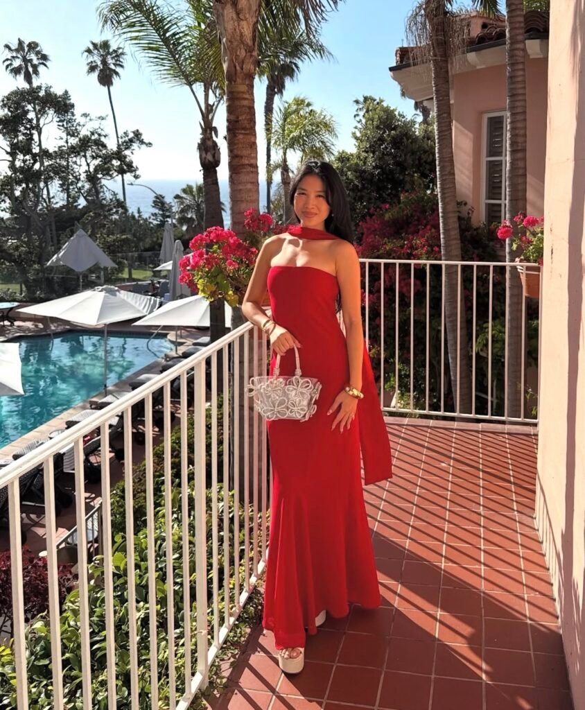 A summer dinner outfit.