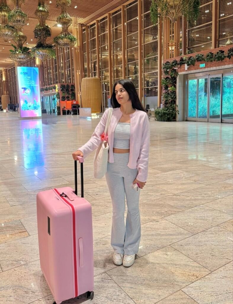 A comfy travel outfit.