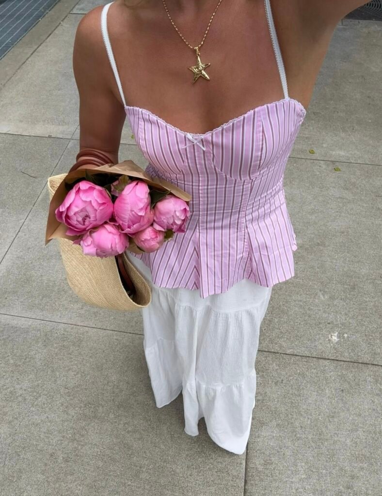 A summer vacation outfit.