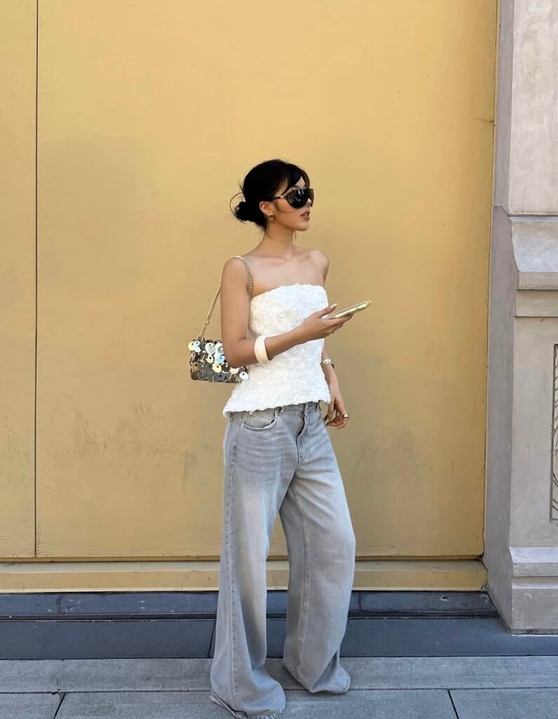 A summer dinner outfit.