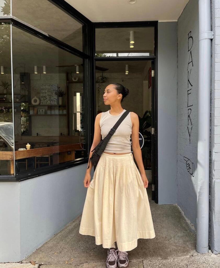 A casual summer outfit.