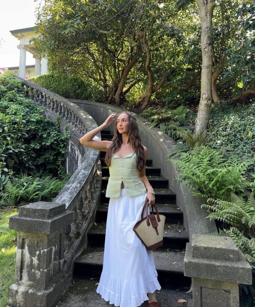 A summer dinner outfit.