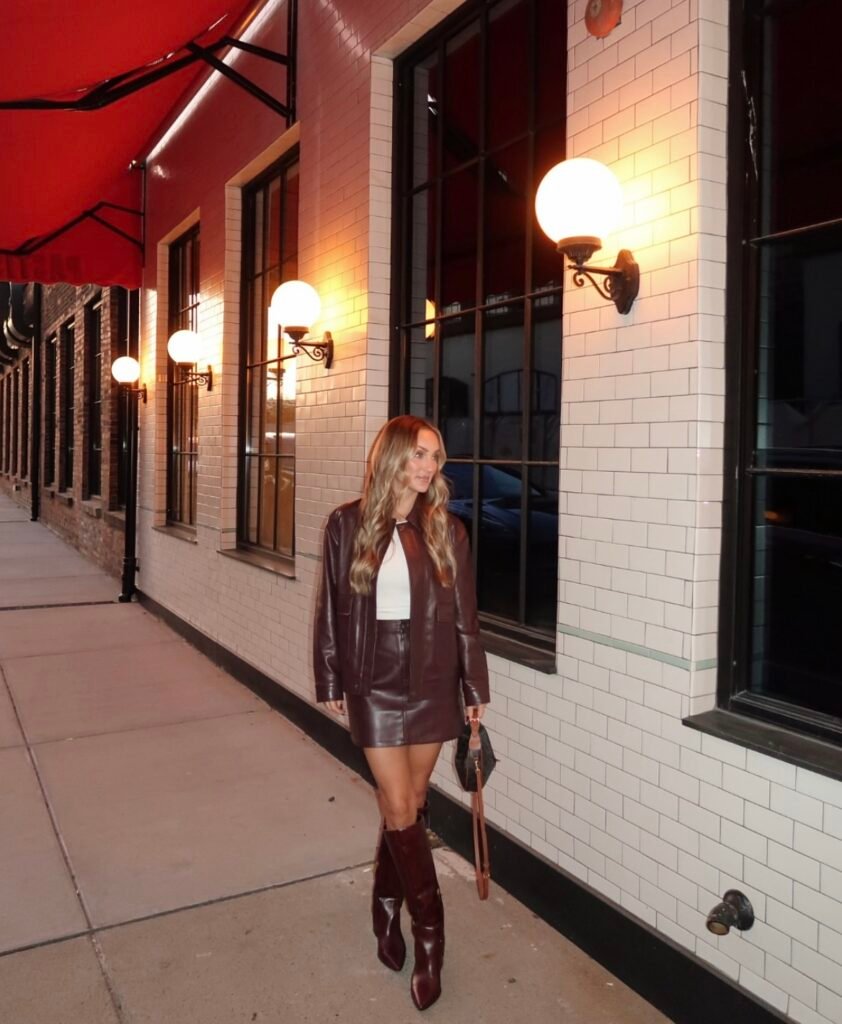 A cute date night outfit.