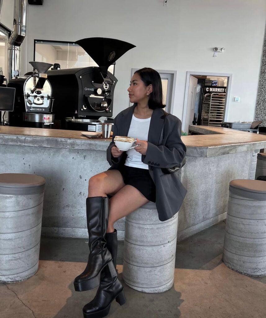 A business casual outfit.