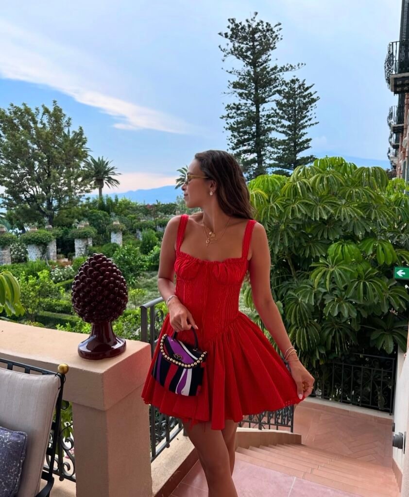 A summer vacation outfit.