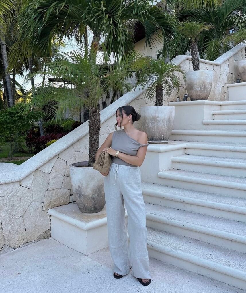 A summer dinner outfit.