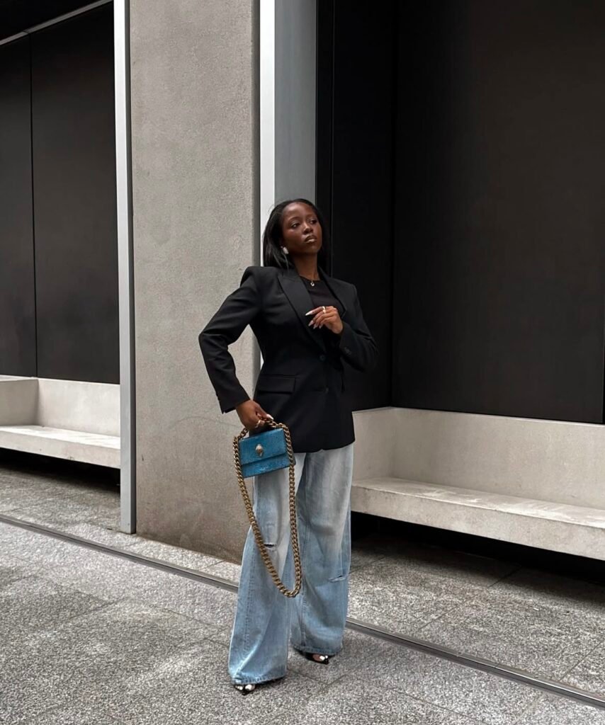 A business casual outfit.