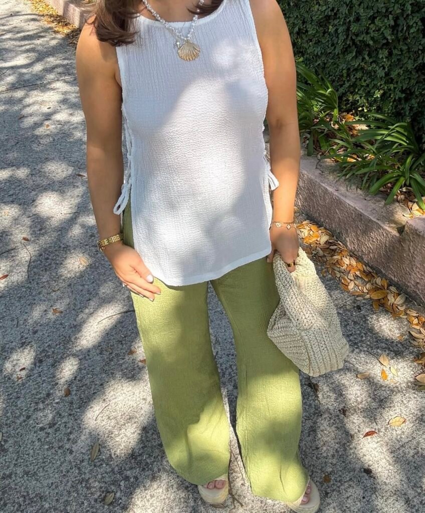 A summer dinner outfit.