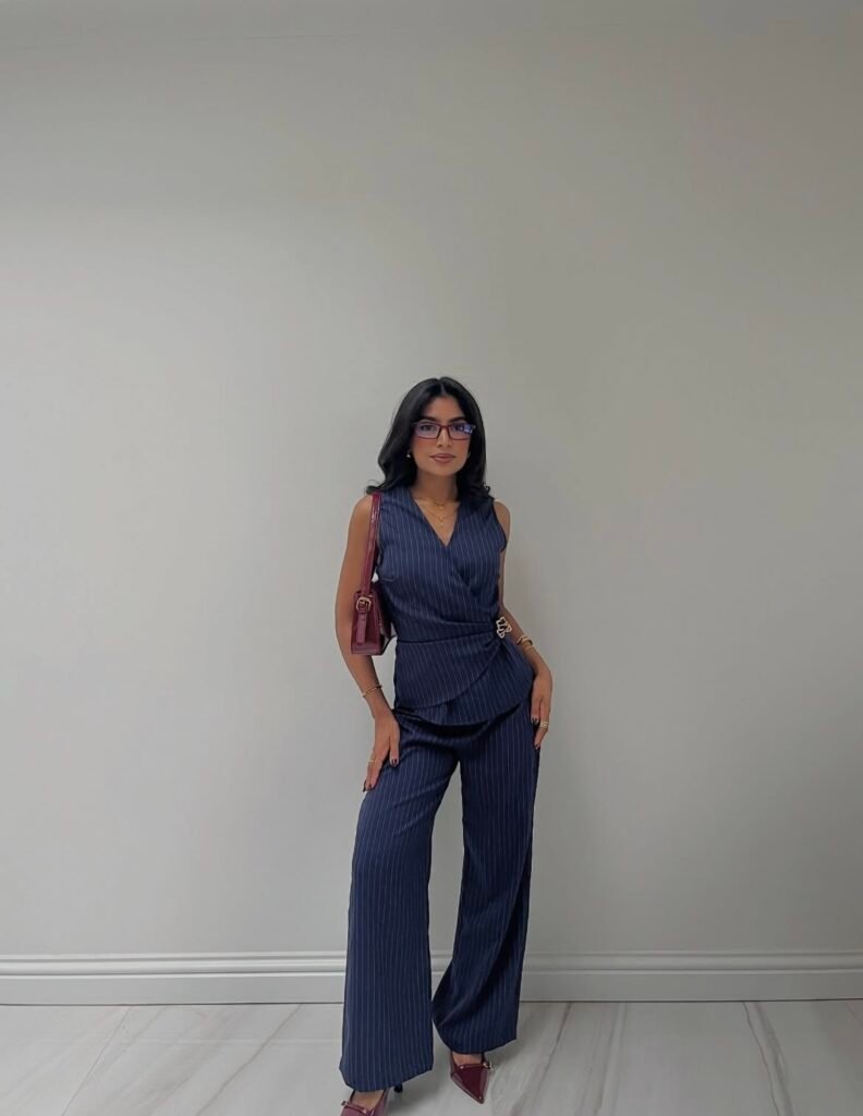 A business casual outfit.