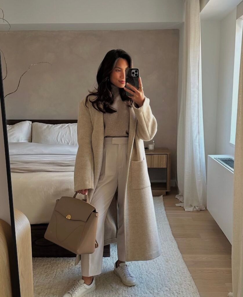 A business casual outfit.