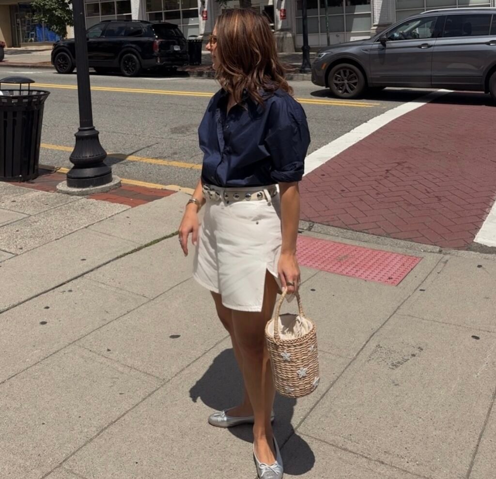 A summer dinner outfit.