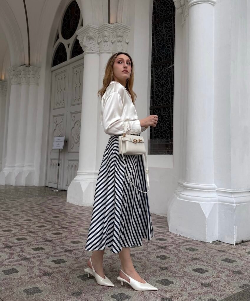 A summer dinner outfit.