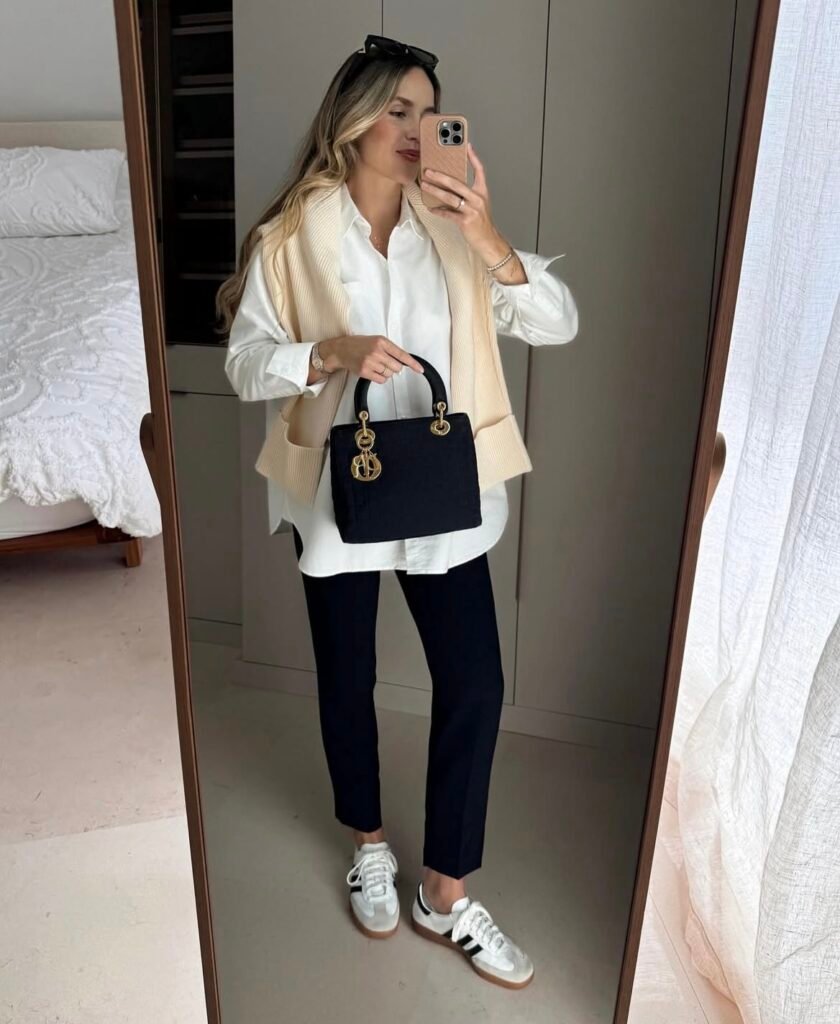 A business casual outfit.