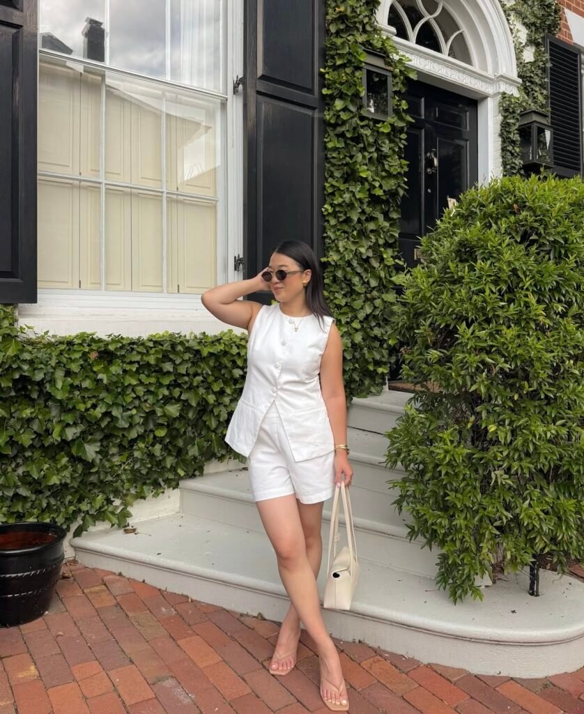 A summer dinner outfit.