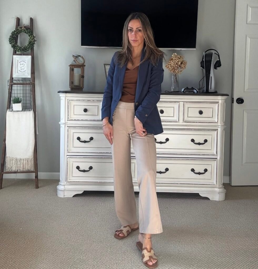 A business casual outfit.