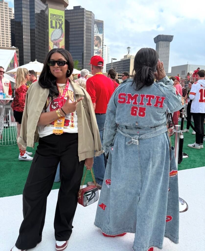 A Super Bowl outfit.