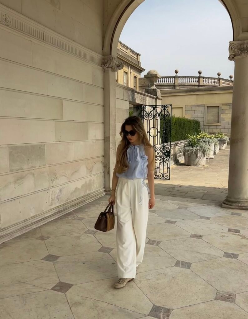 A summer dinner outfit.