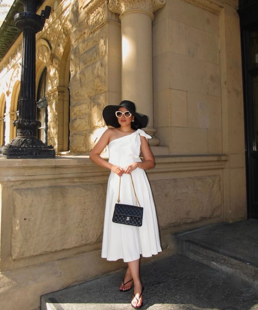 A summer vacation outfit.