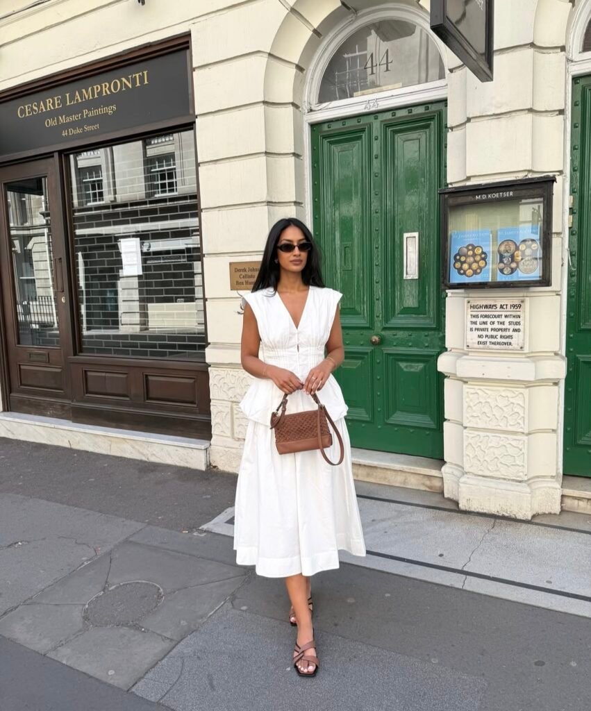 A summer dinner outfit.