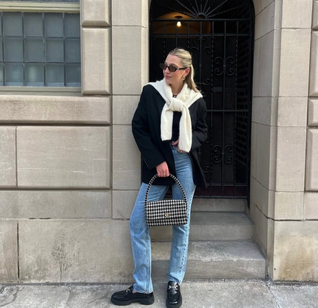 A business casual outfit.