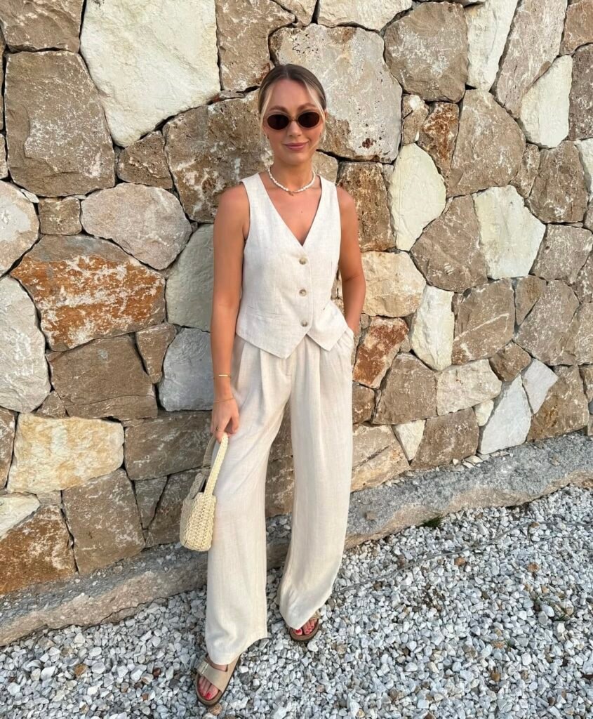 A summer vacation outfit.