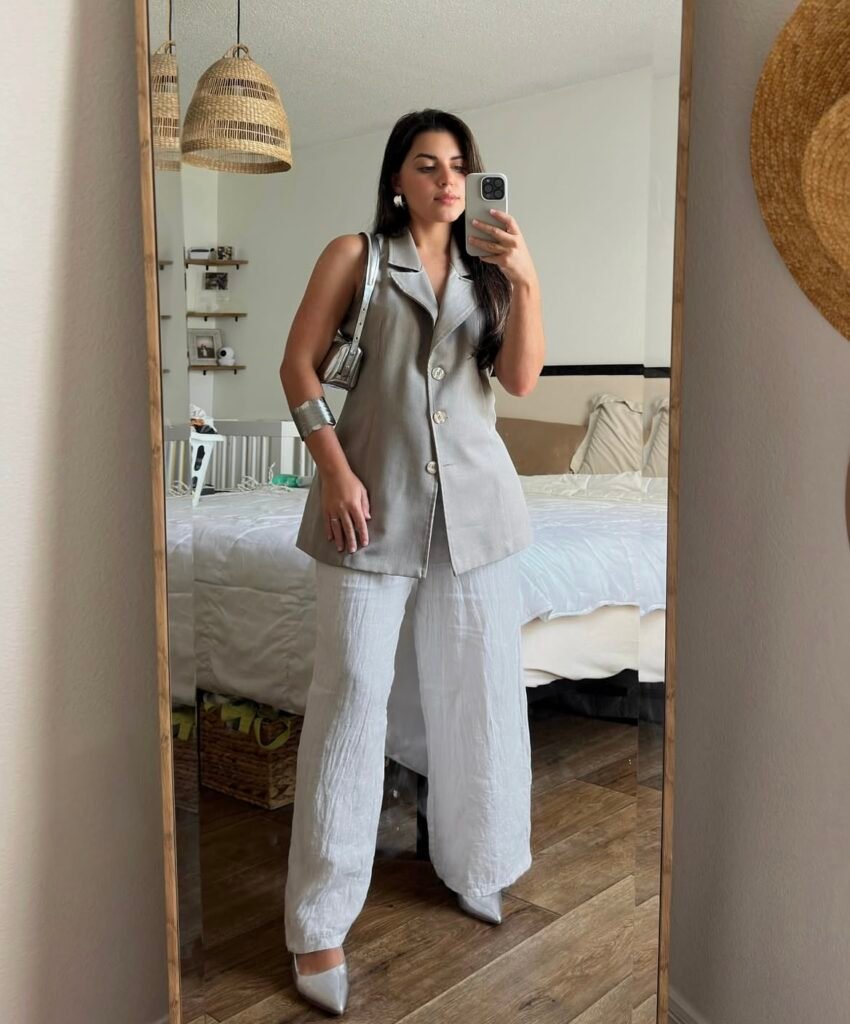 A business casual outfit.