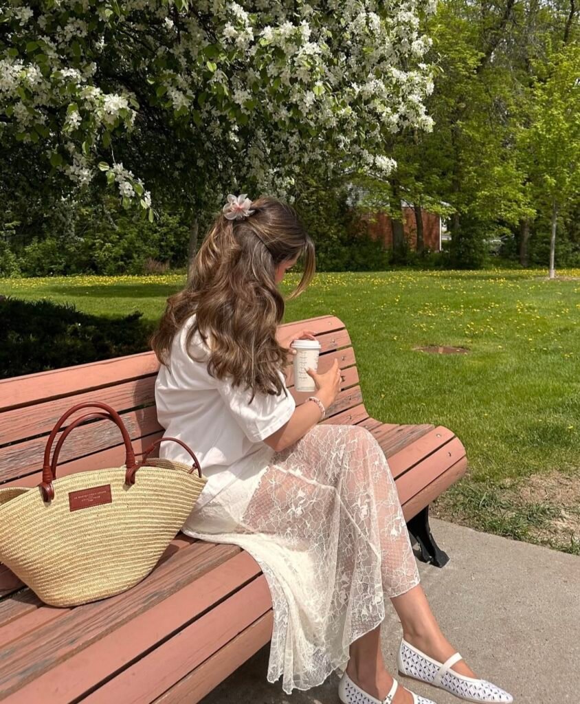 A summer vacation outfit.