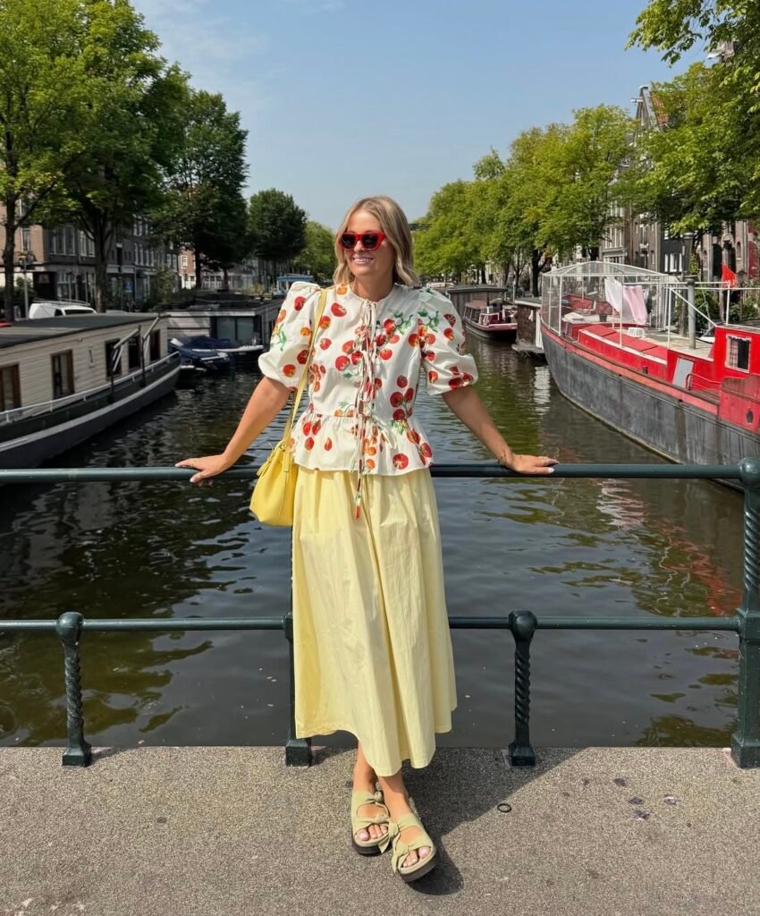 A summer dinner outfit.