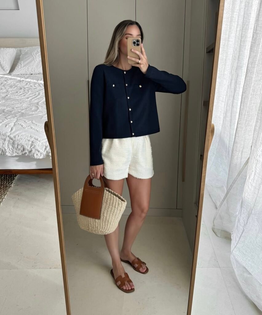 A casual lunch outfit.