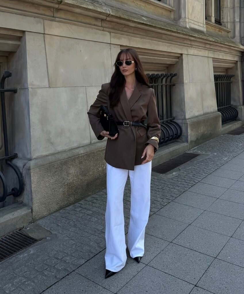 A casual lunch outfit.