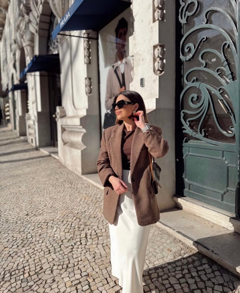 A casual lunch outfit.