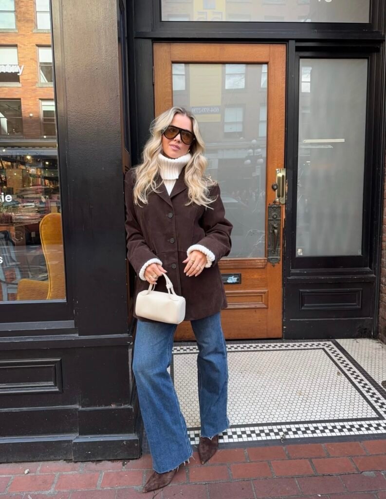 A casual lunch outfit.