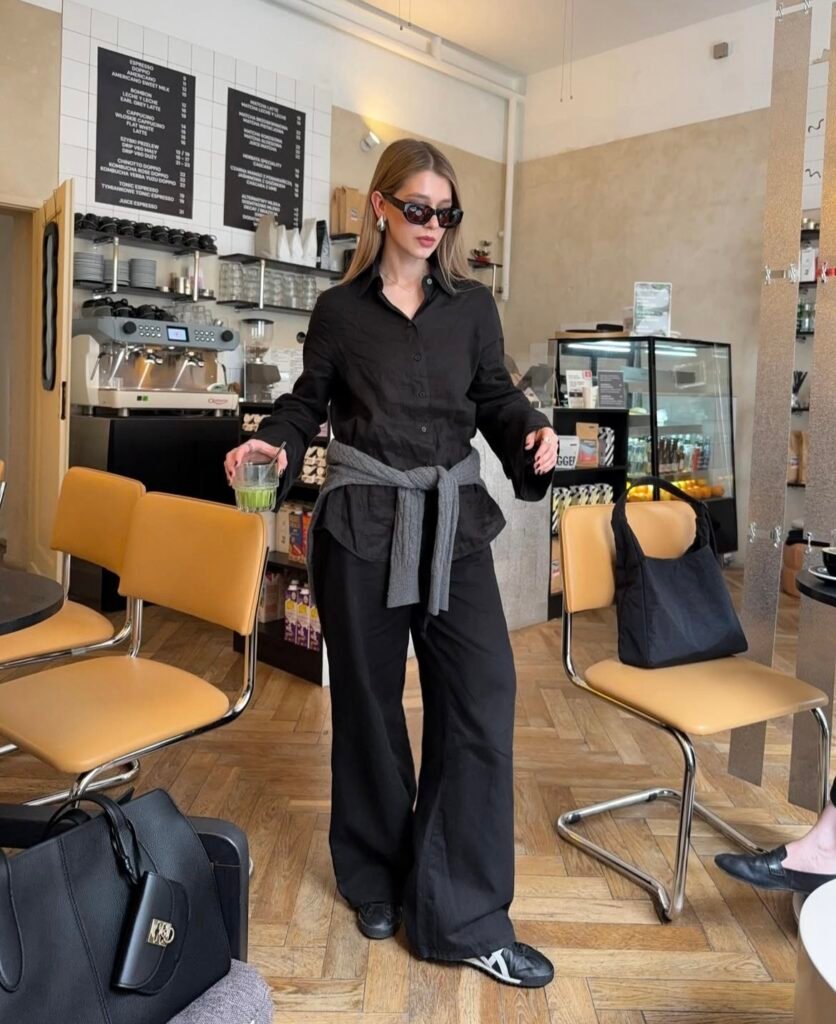 A linen pants outfit.