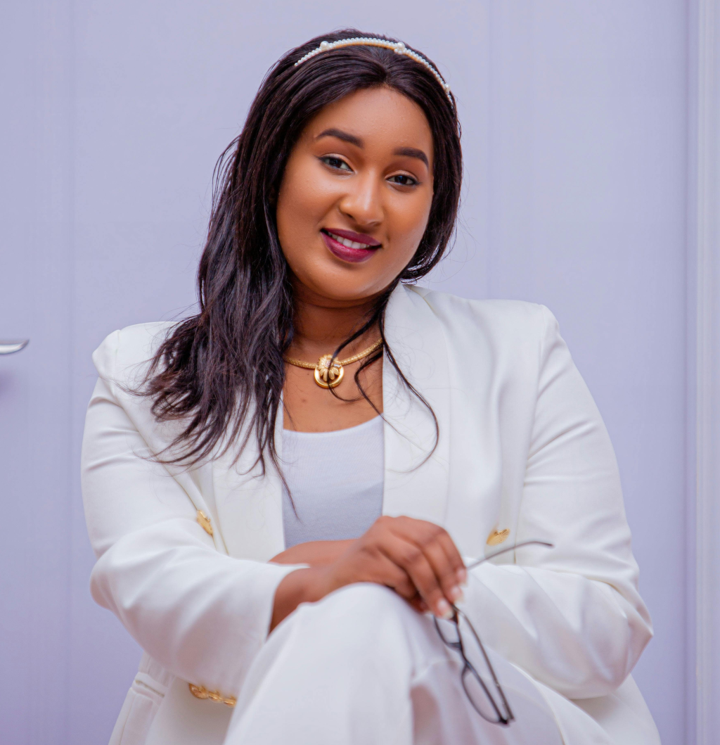 A plus size business casual.