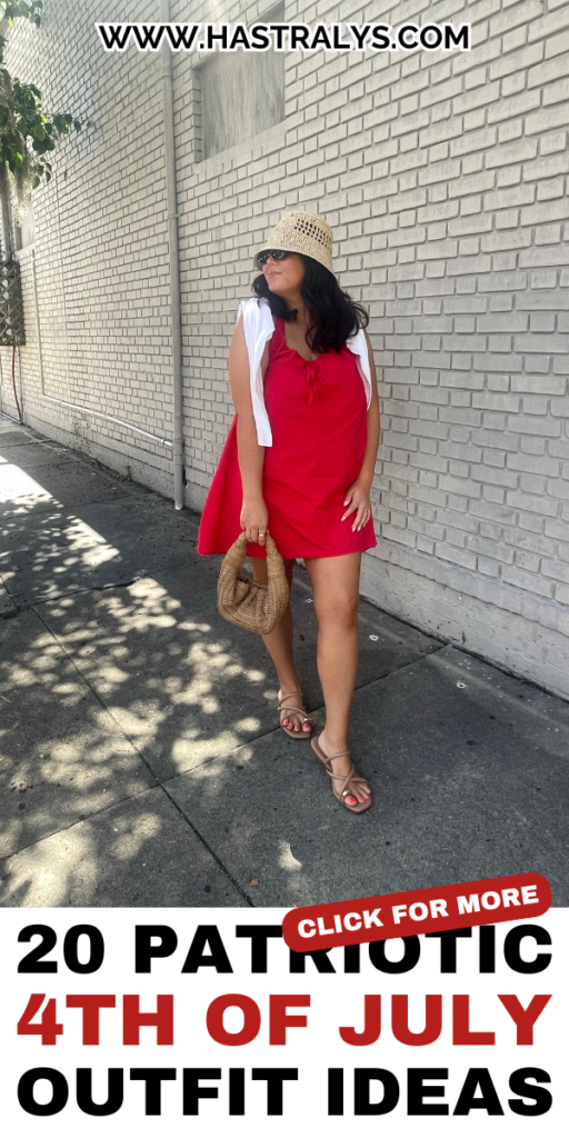 Pinterest pin for 20 Patriotic 4th of July Outfit Ideas To Celebrate In Style.