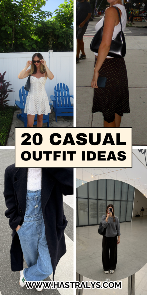 Pinterest pin for 20 Casual Outfit Ideas To Look Effortlessly Stylish.