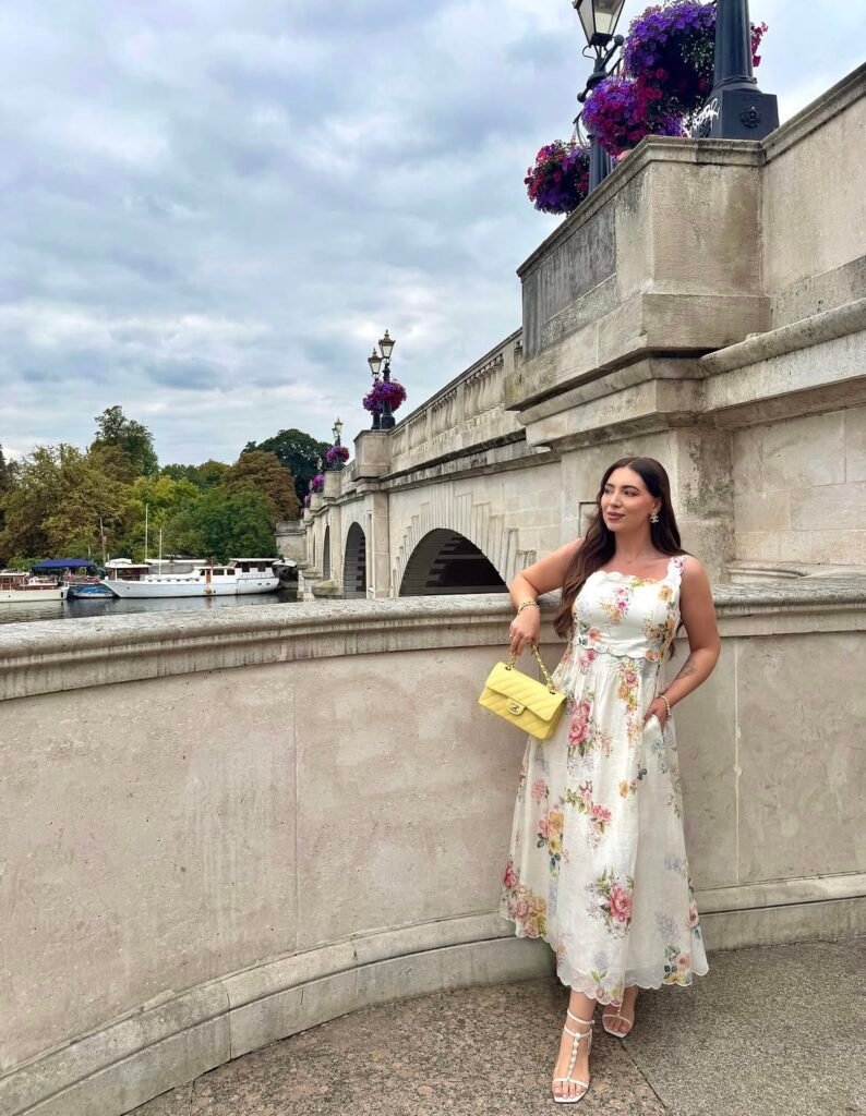 A long dress outfit.