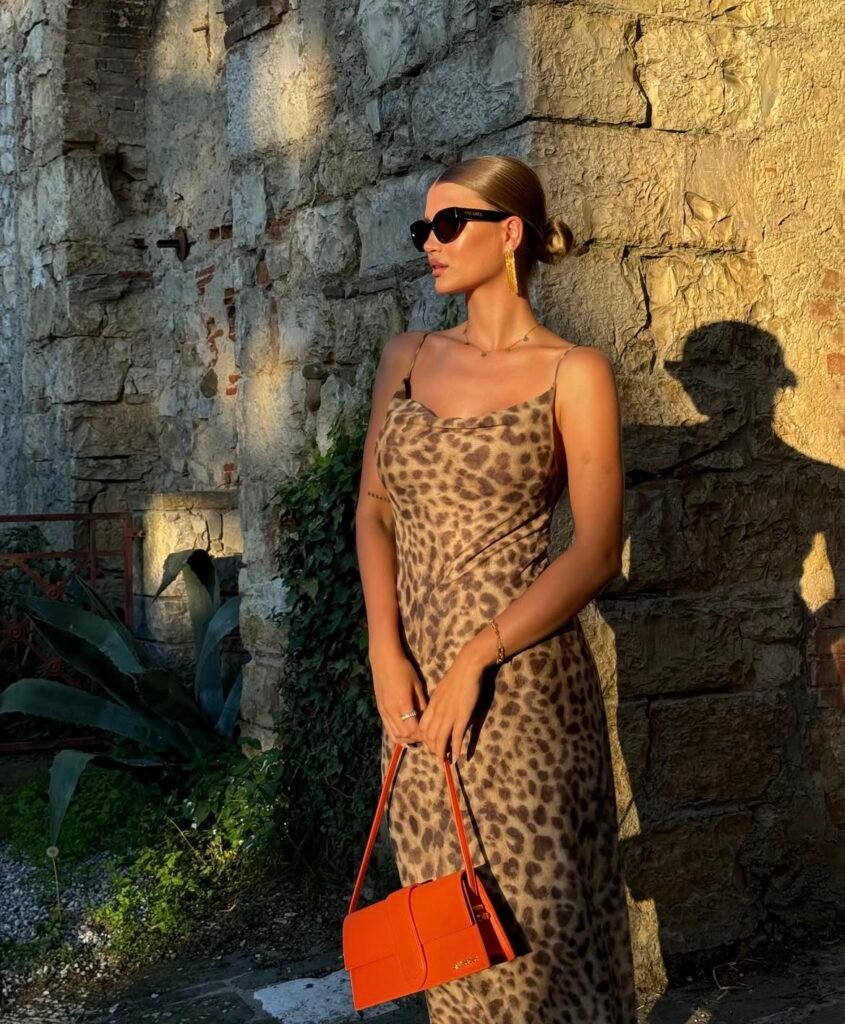 A long dress outfit.