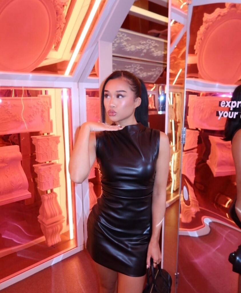 A black dress outfit.