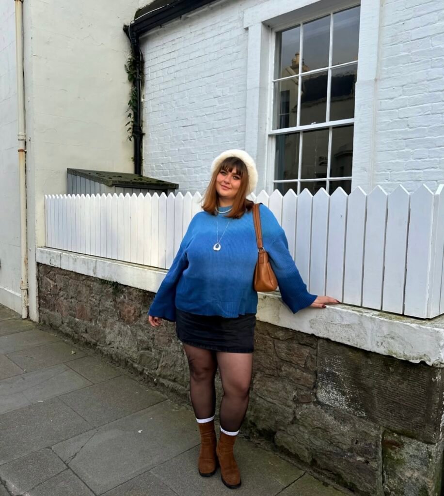 A plus size brunch outfit.