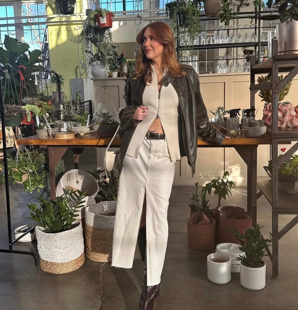 A casual brunch outfit.