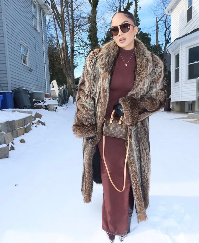 A long dress outfit.