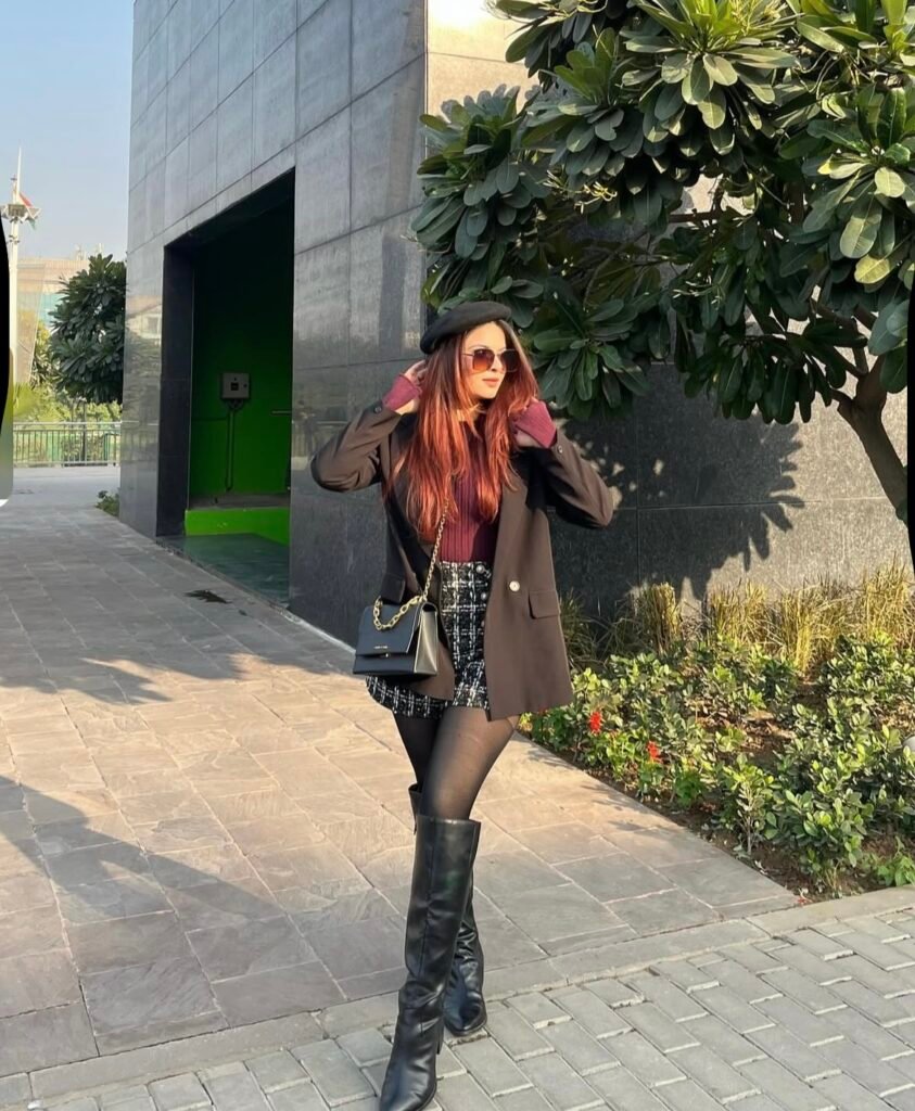 An outfit with shorts.