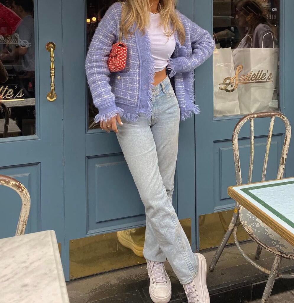 A casual brunch outfit.