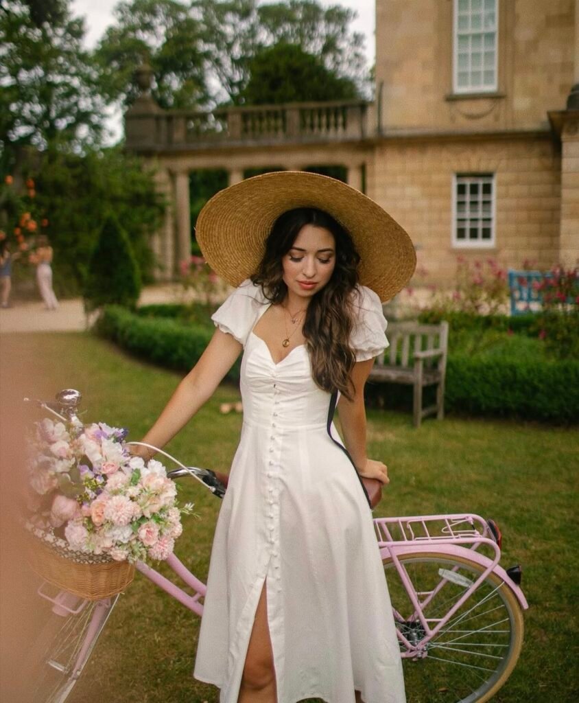 A long dress outfit.