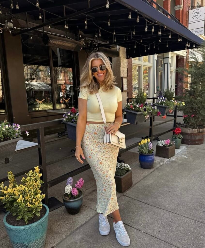 A casual brunch outfit.