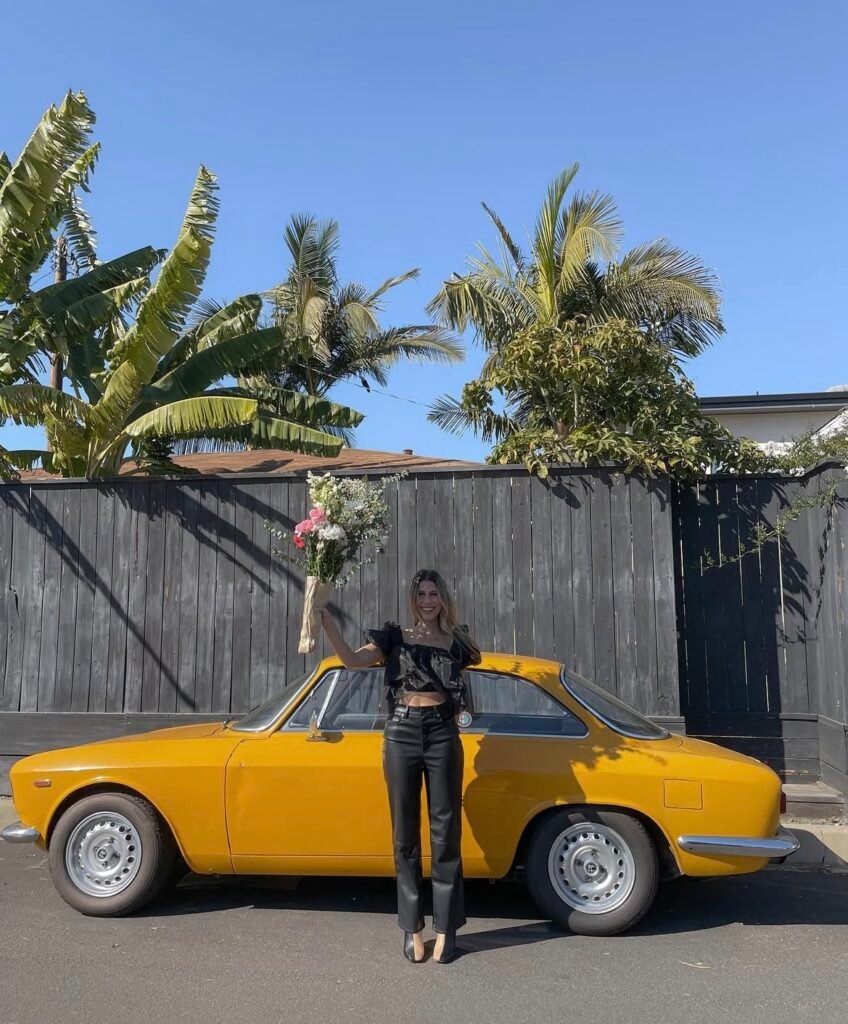 A leather pants outfit.